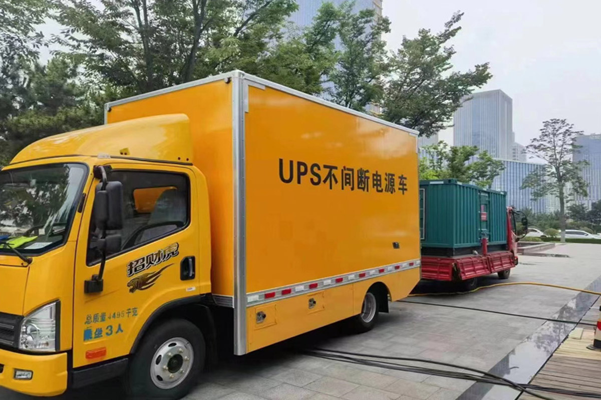 友谊发电机租赁施工现场