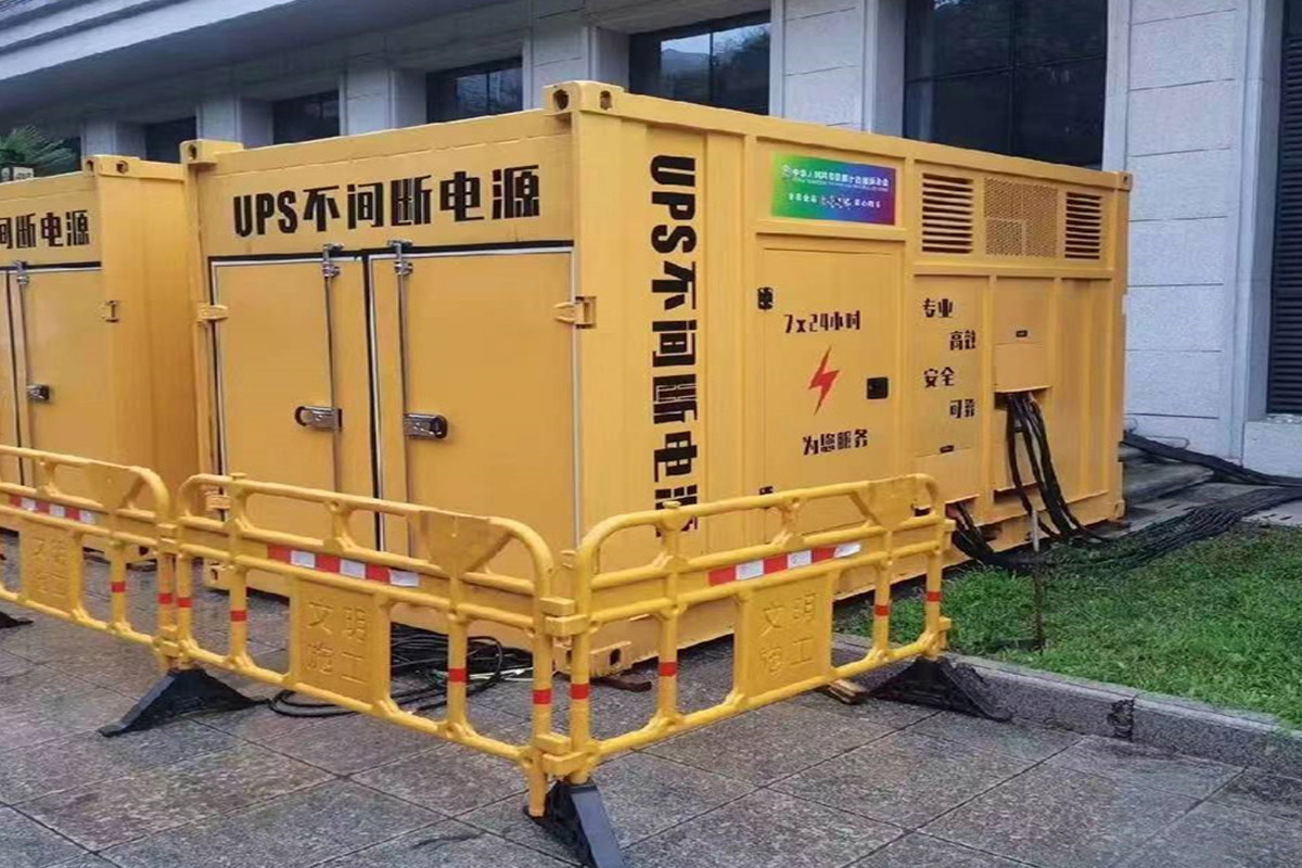 友谊发电机租赁施工现场