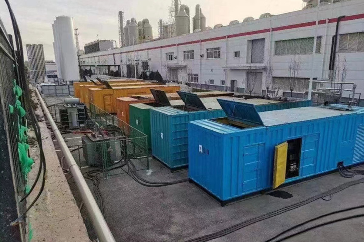 友谊发电机租赁施工现场
